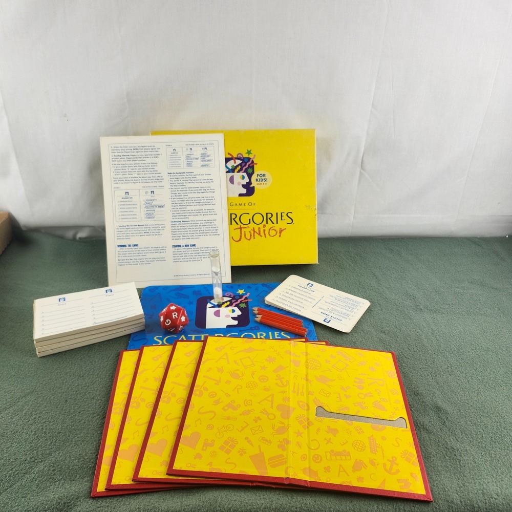 Vintage Scattergories Jr Milton Bradley 1989 (Complete)